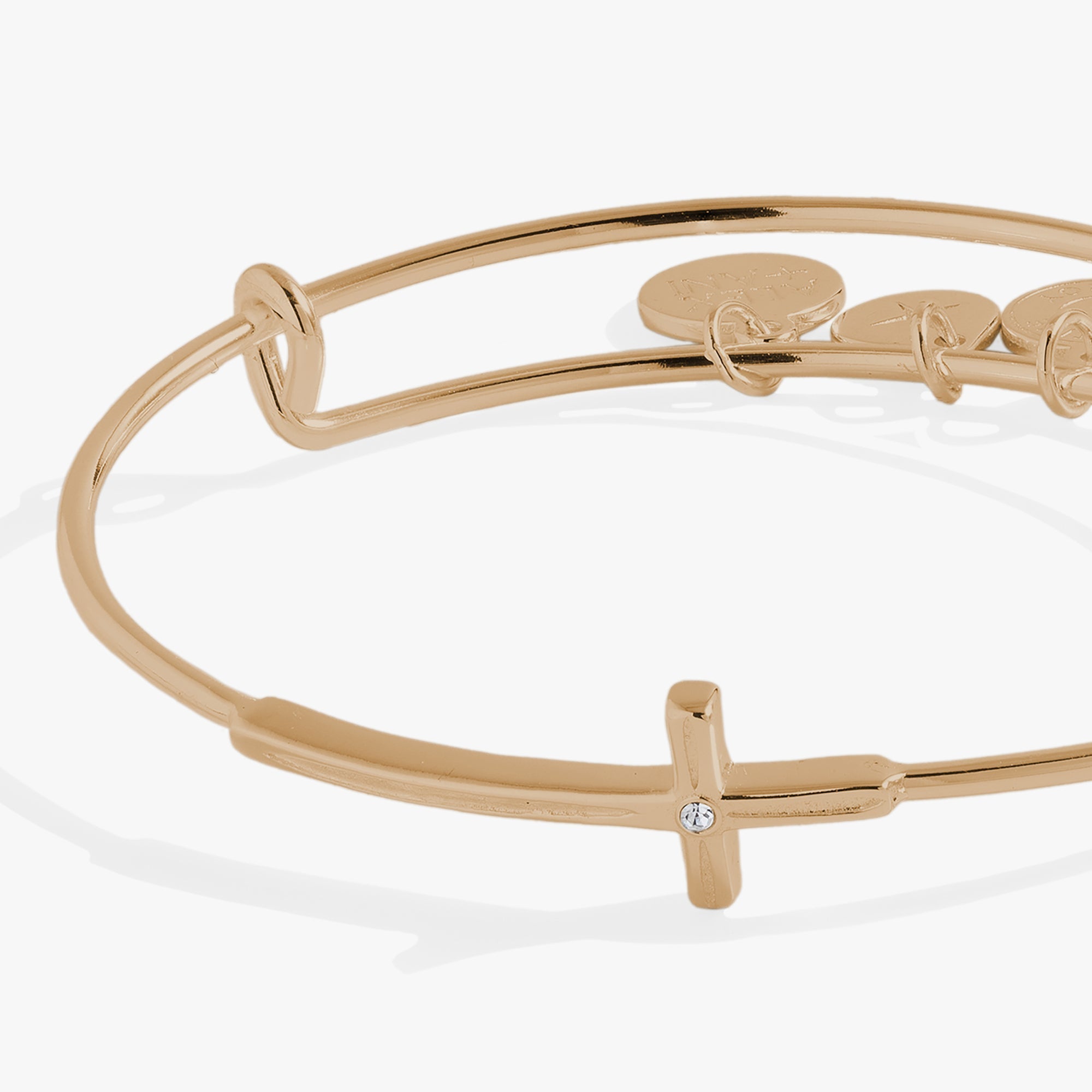 Cross Inline Bangle - Aaria Tees Aaria Tees