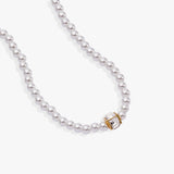 Crystal and Pearl Beaded Necklace - Aaria Tees Aaria Tees