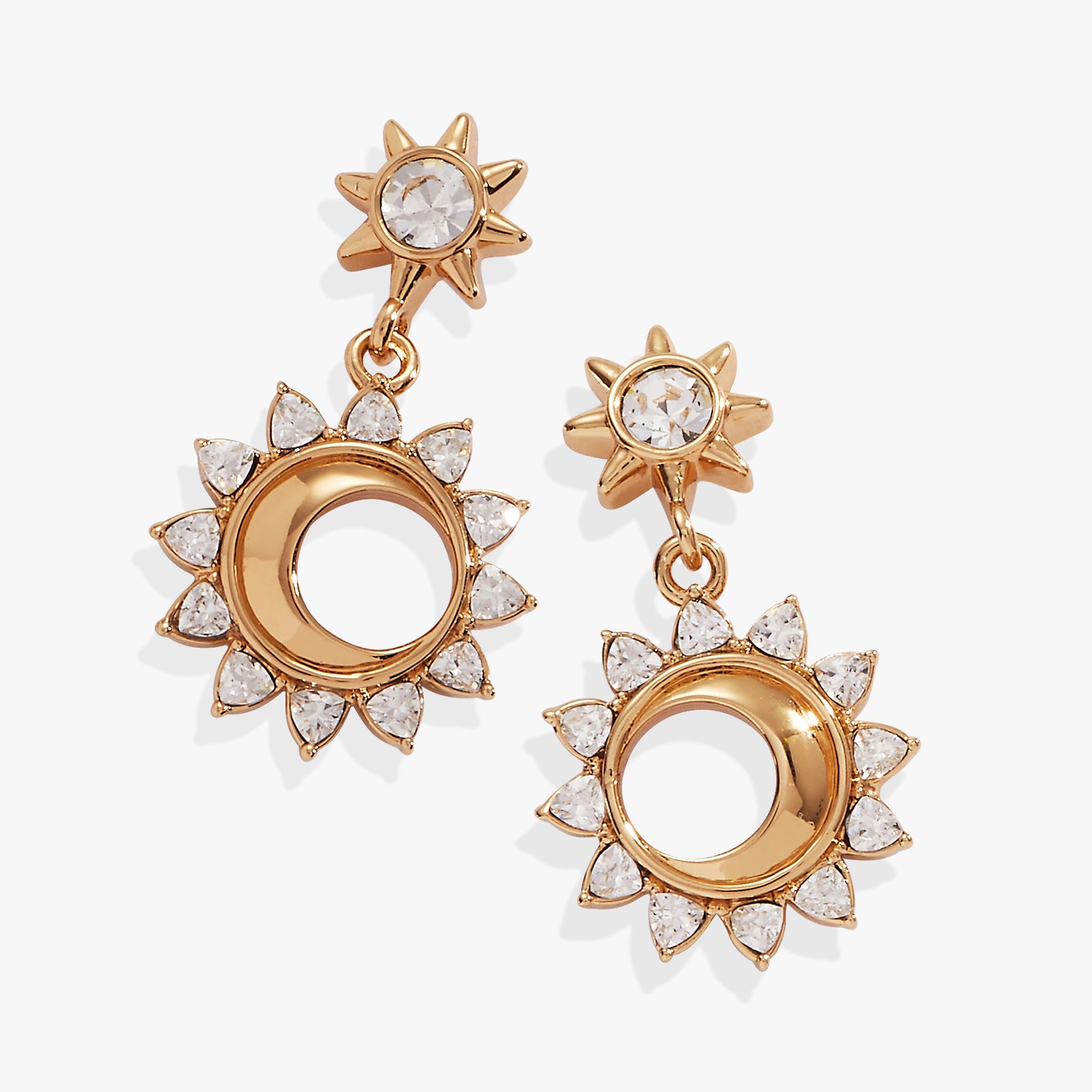 Crystal Celestial Drop Earrings - Aaria Tees Aaria Tees