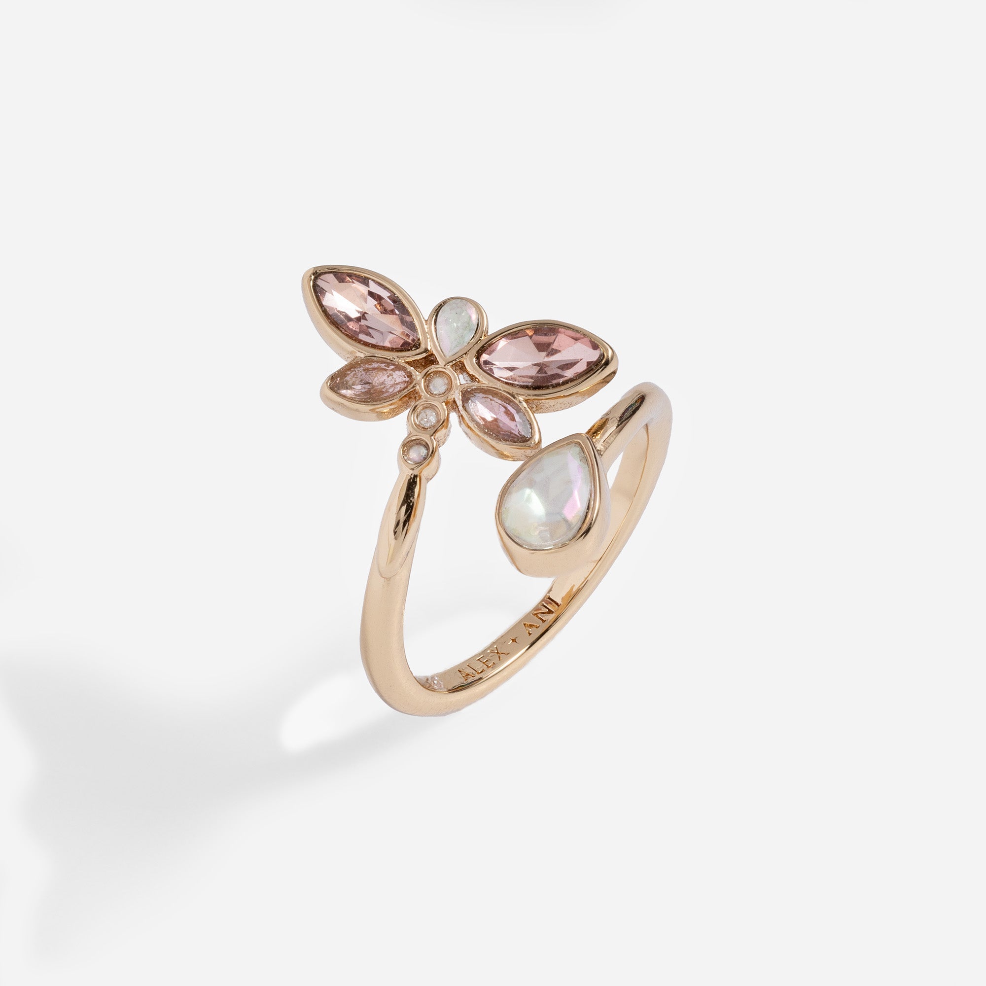 Crystal Dragonfly Ring - Aaria Tees Aaria Tees