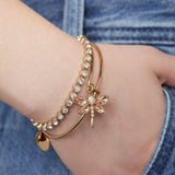 Crystal Dragonfly Bangle - Aaria Tees Aaria Tees