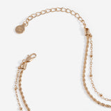 Crystal Dragonfly Double Layer Necklace - Aaria Tees Aaria Tees