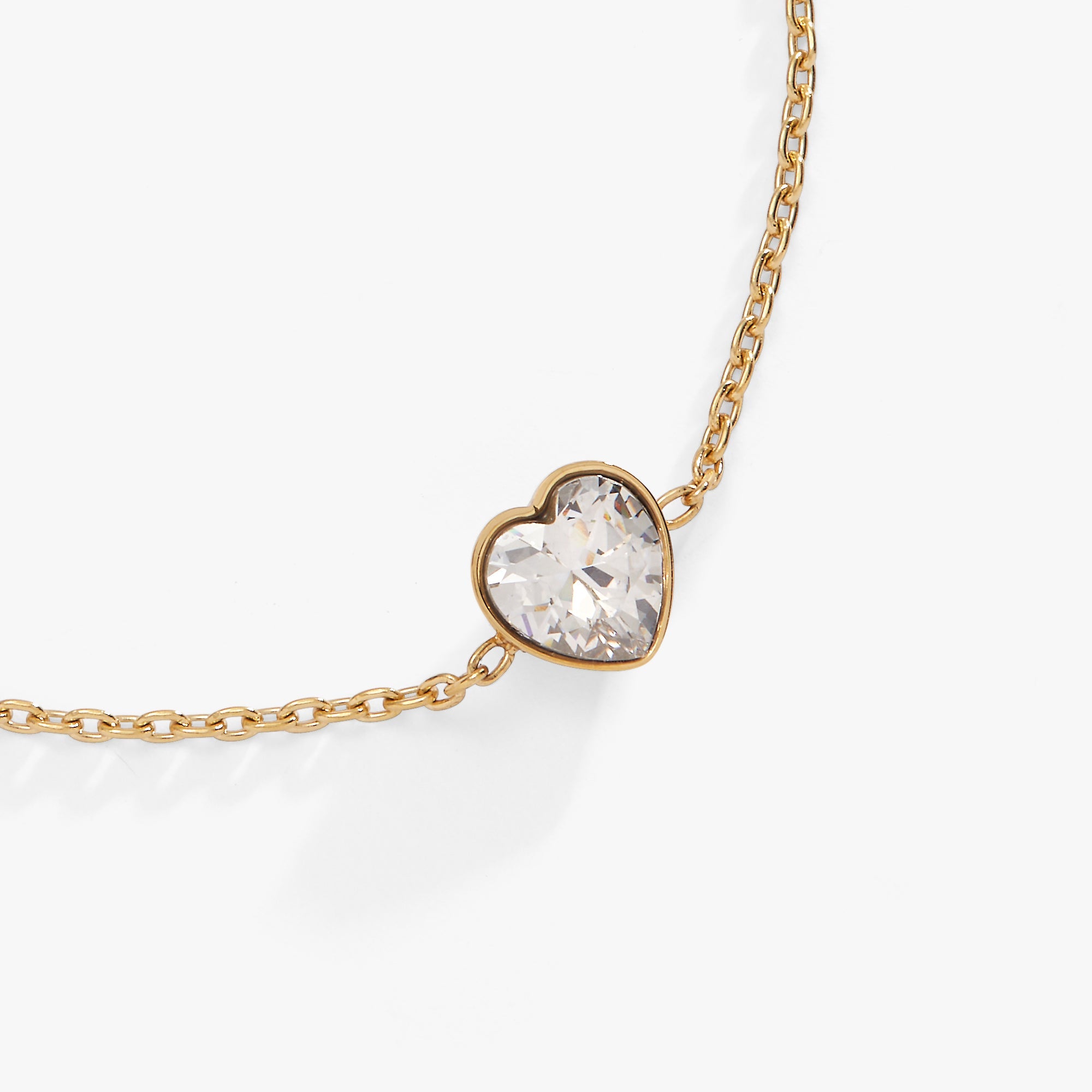 Crystal Heart Inline Bracelet - Aaria Tees Aaria Tees