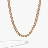 Crystal Pave Curb Chain Necklace - Aaria Tees Aaria Tees