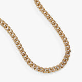 Crystal Pave Curb Chain Necklace - Aaria Tees Aaria Tees