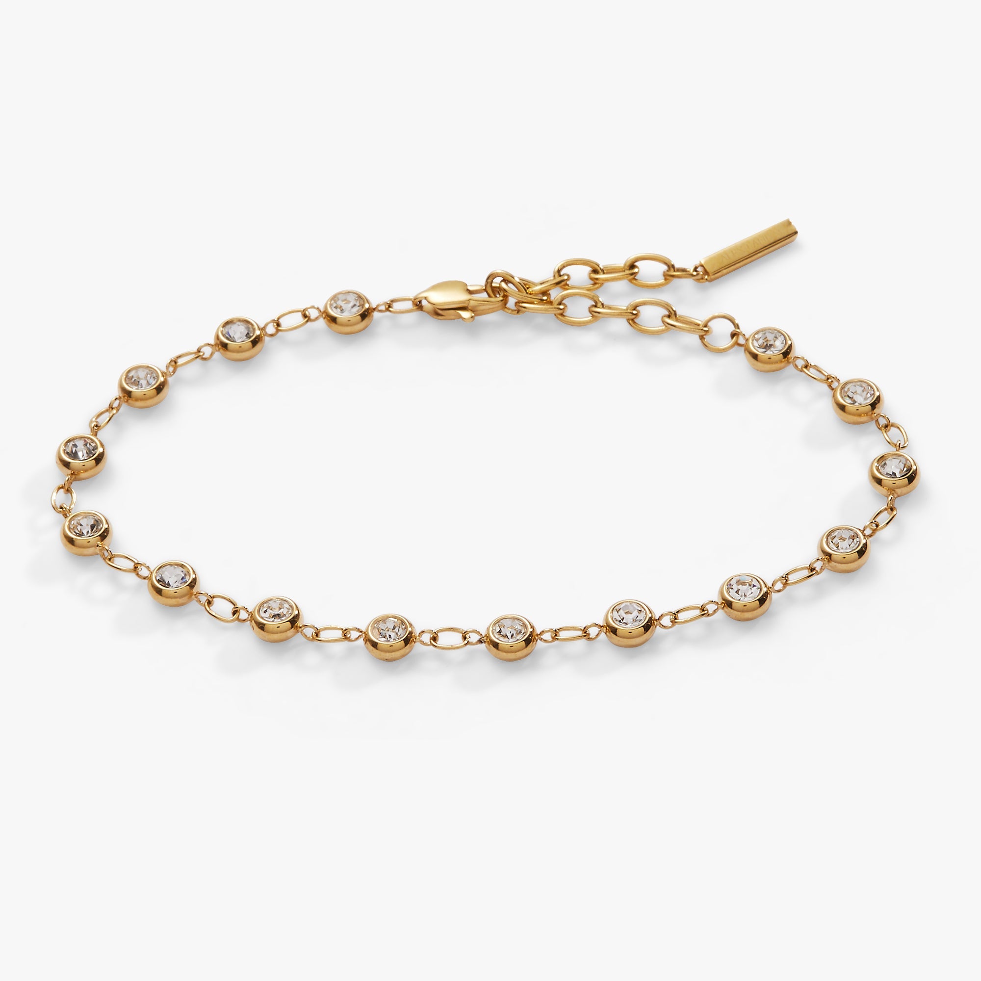 Crystal Pebble Chain Bracelet - Aaria Tees Aaria Tees