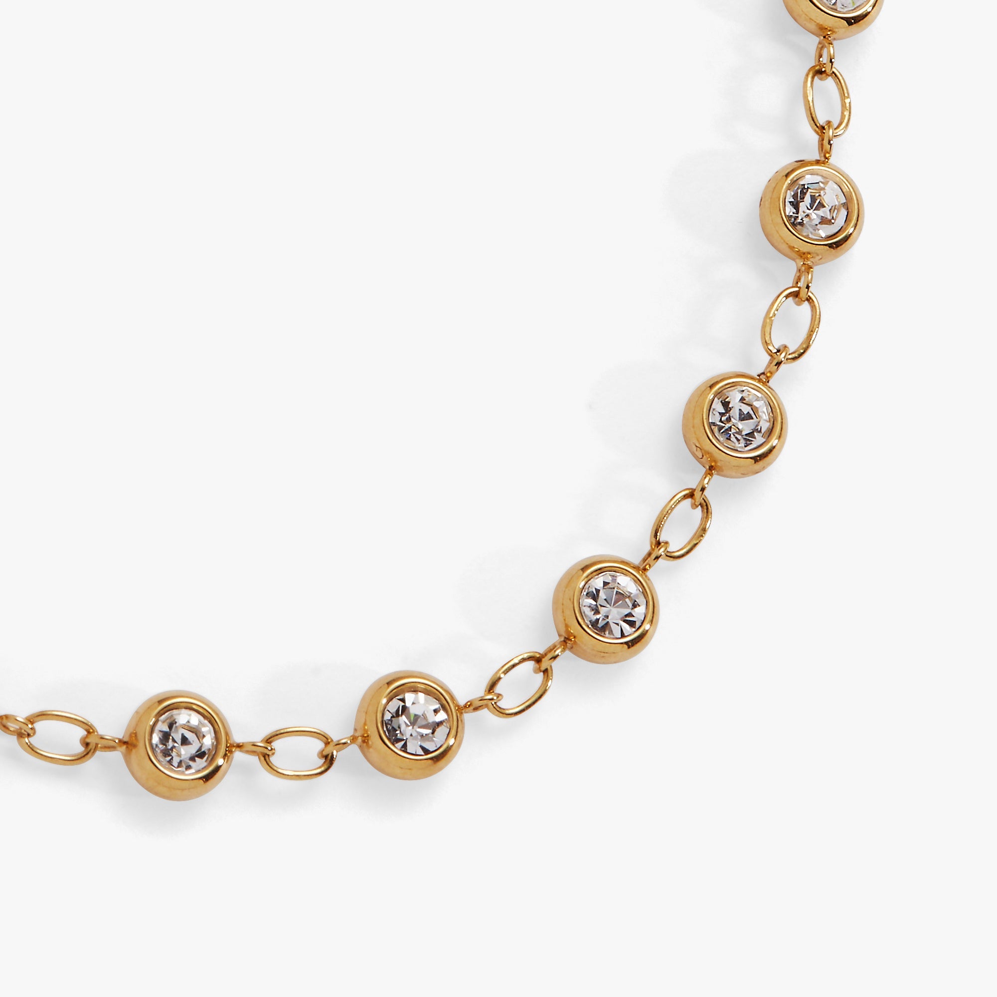 Crystal Pebble Chain Bracelet - Aaria Tees Aaria Tees