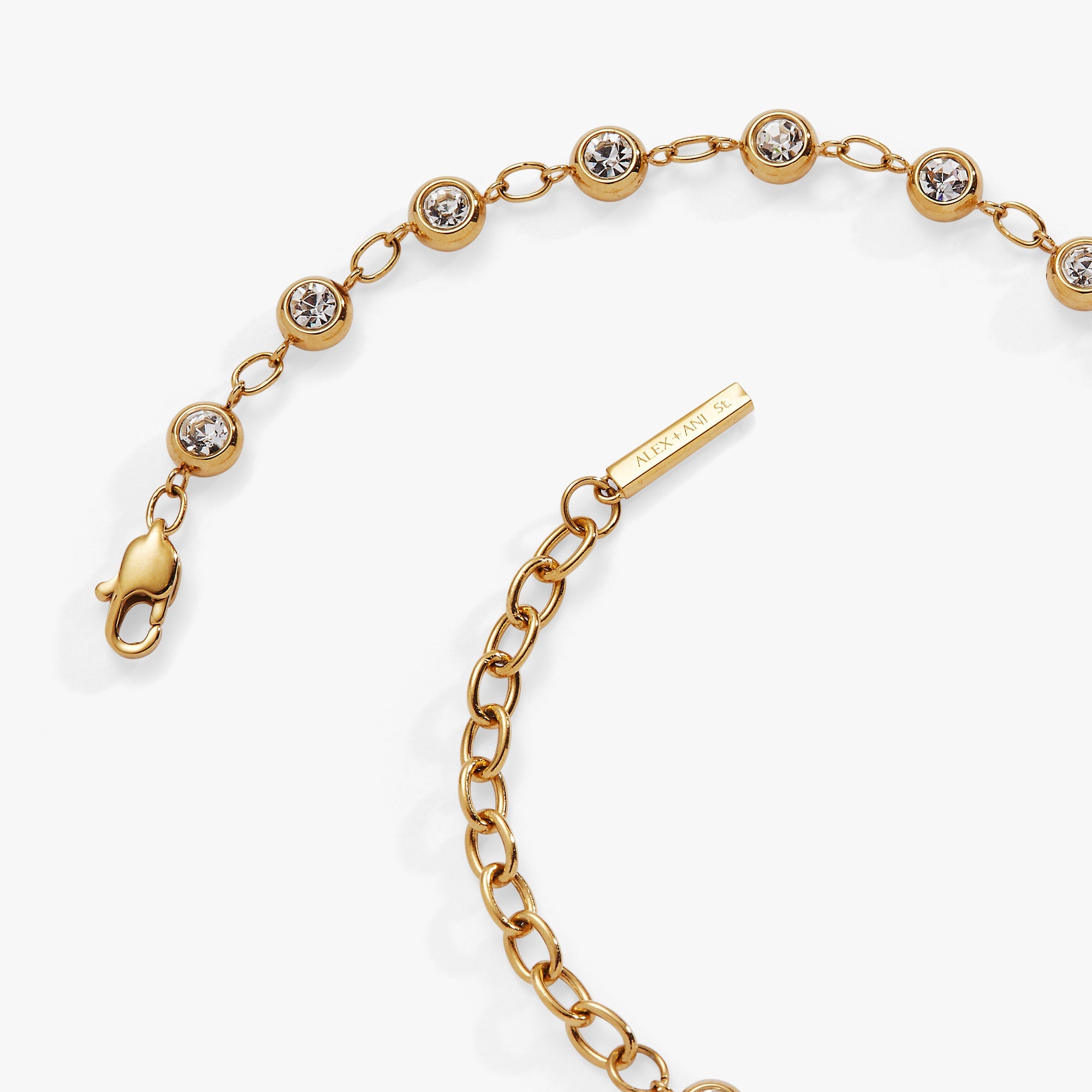 Crystal Pebble Chain Bracelet - Aaria Tees Aaria Tees