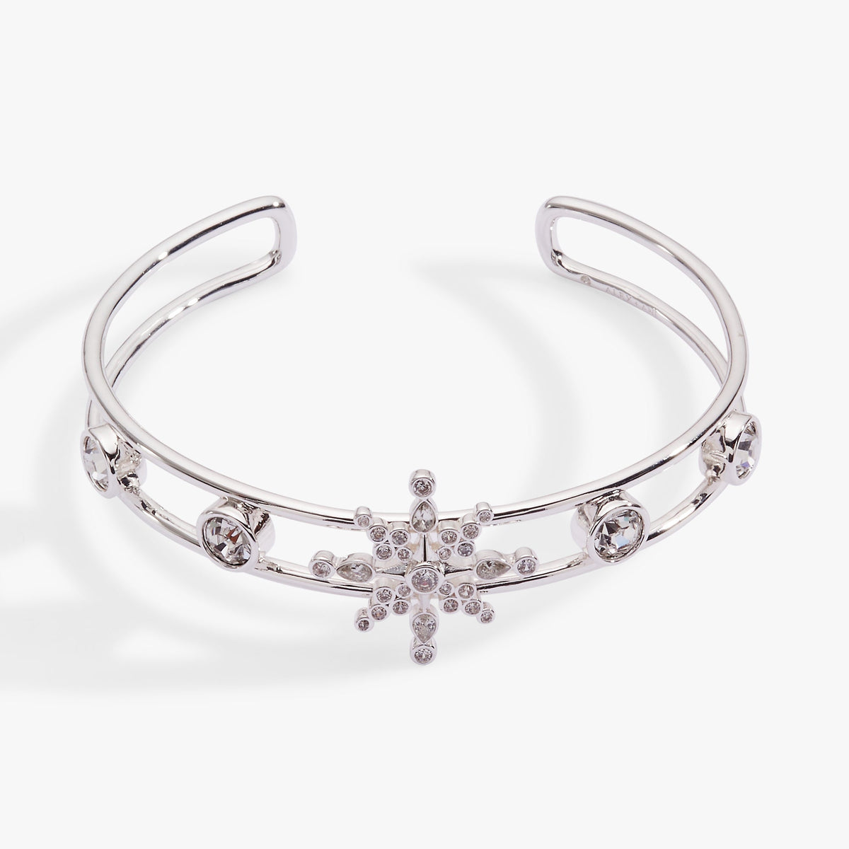 Crystal Snowflake Cuff Bracelet - Aaria Tees