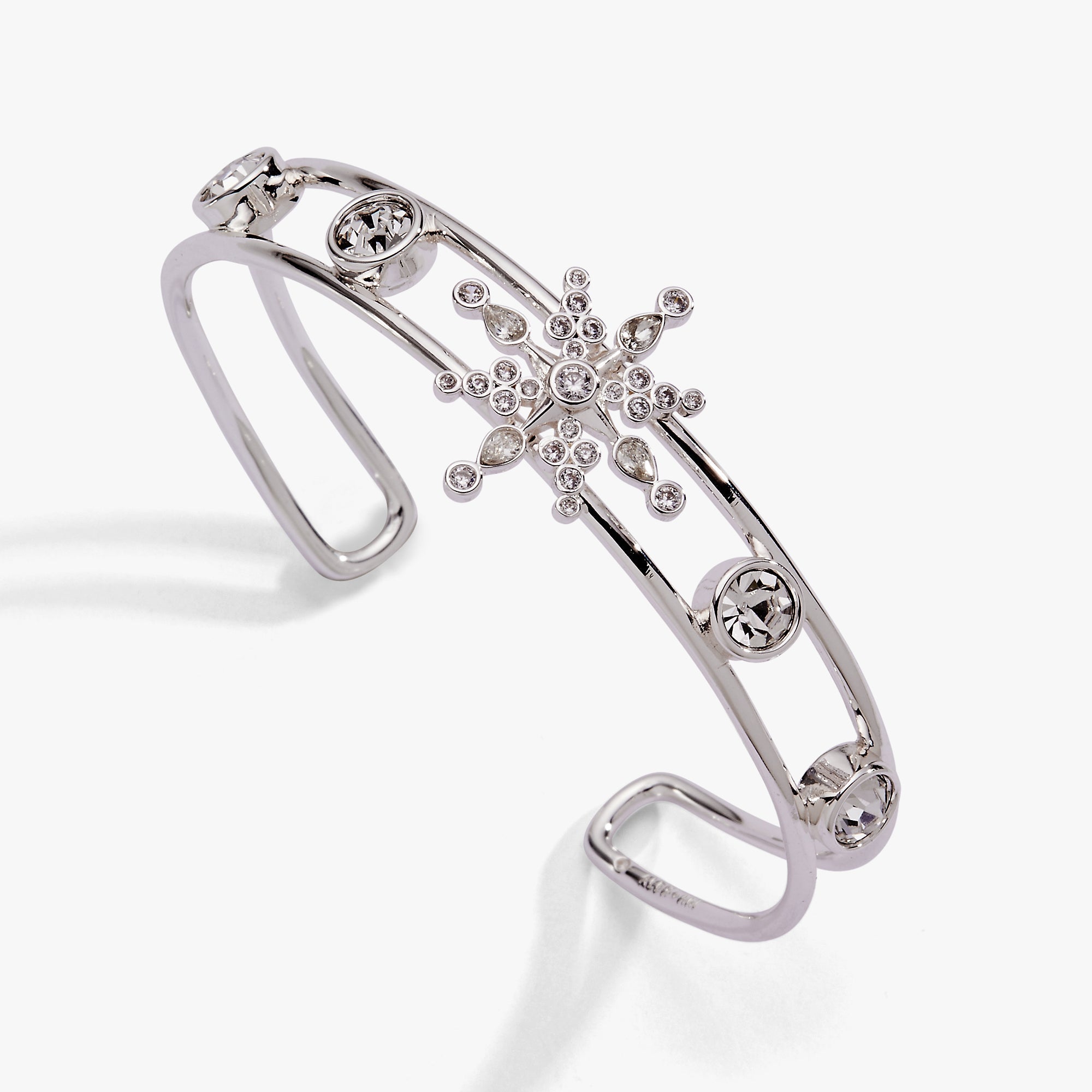 Crystal Snowflake Cuff Bracelet - Aaria Tees Aaria Tees