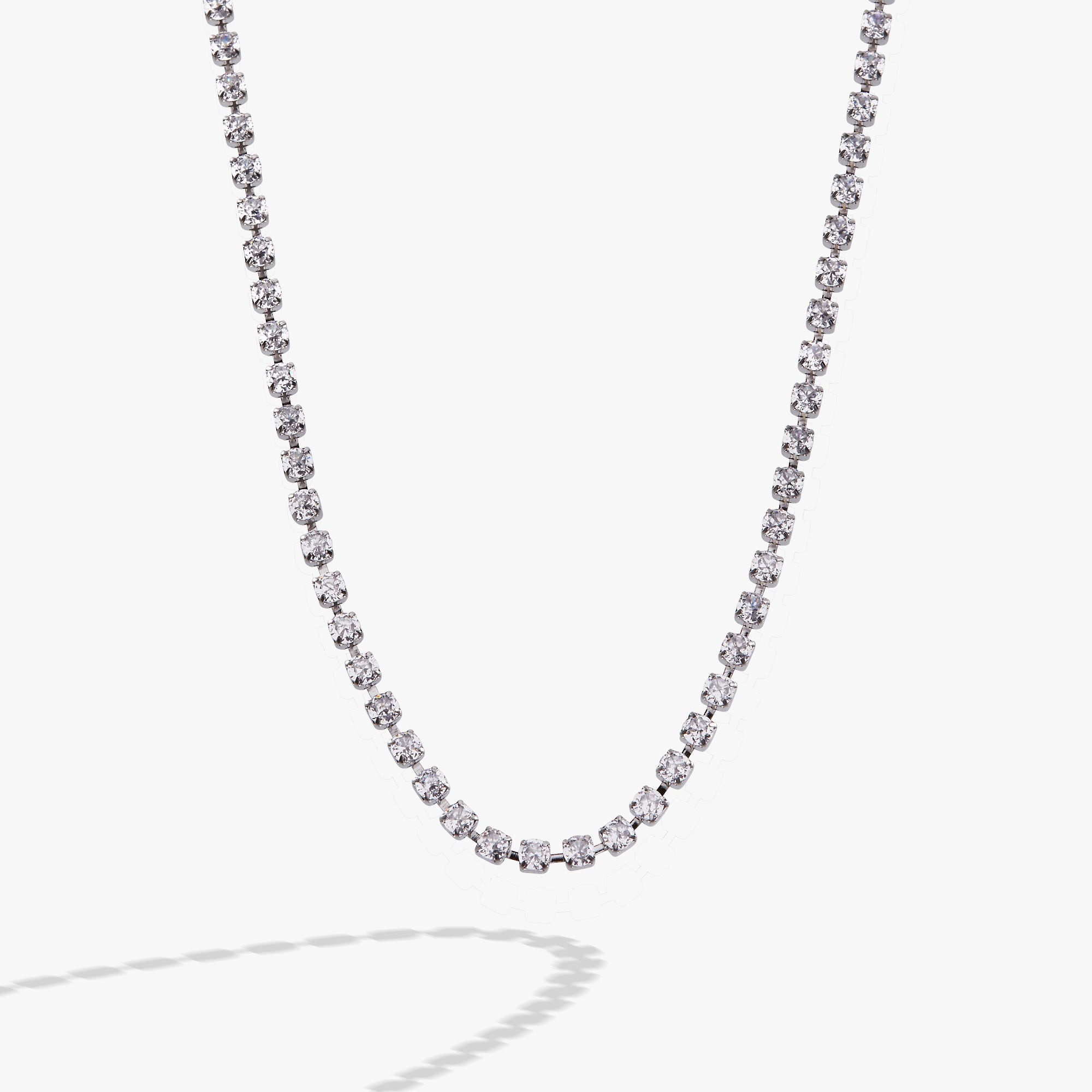 Crystal Tennis Chain Necklace - Aaria Tees Aaria Tees
