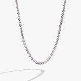 Crystal Tennis Chain Necklace - Aaria Tees Aaria Tees