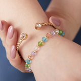 Pastel Crystal Bracelet - Aaria Tees Aaria Tees