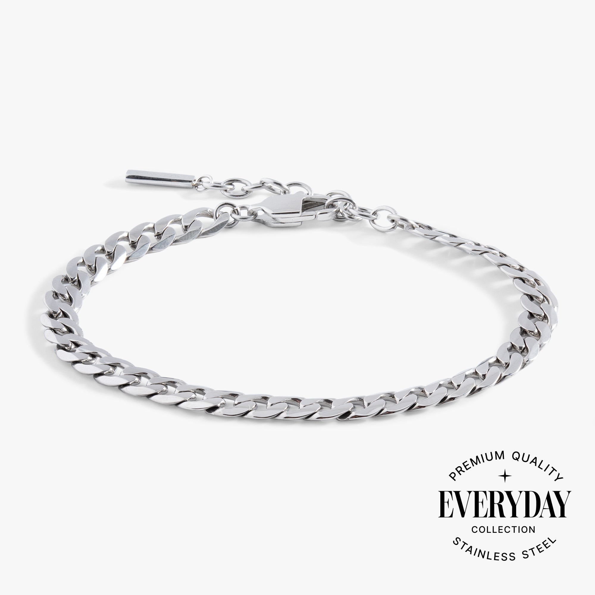 Everyday Flat Curb Chain Bracelet - Aaria Tees Aaria Tees