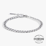 Everyday Flat Curb Chain Bracelet - Aaria Tees Aaria Tees