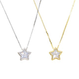 CZ Bezel Necklace - Star Aaria Tees
