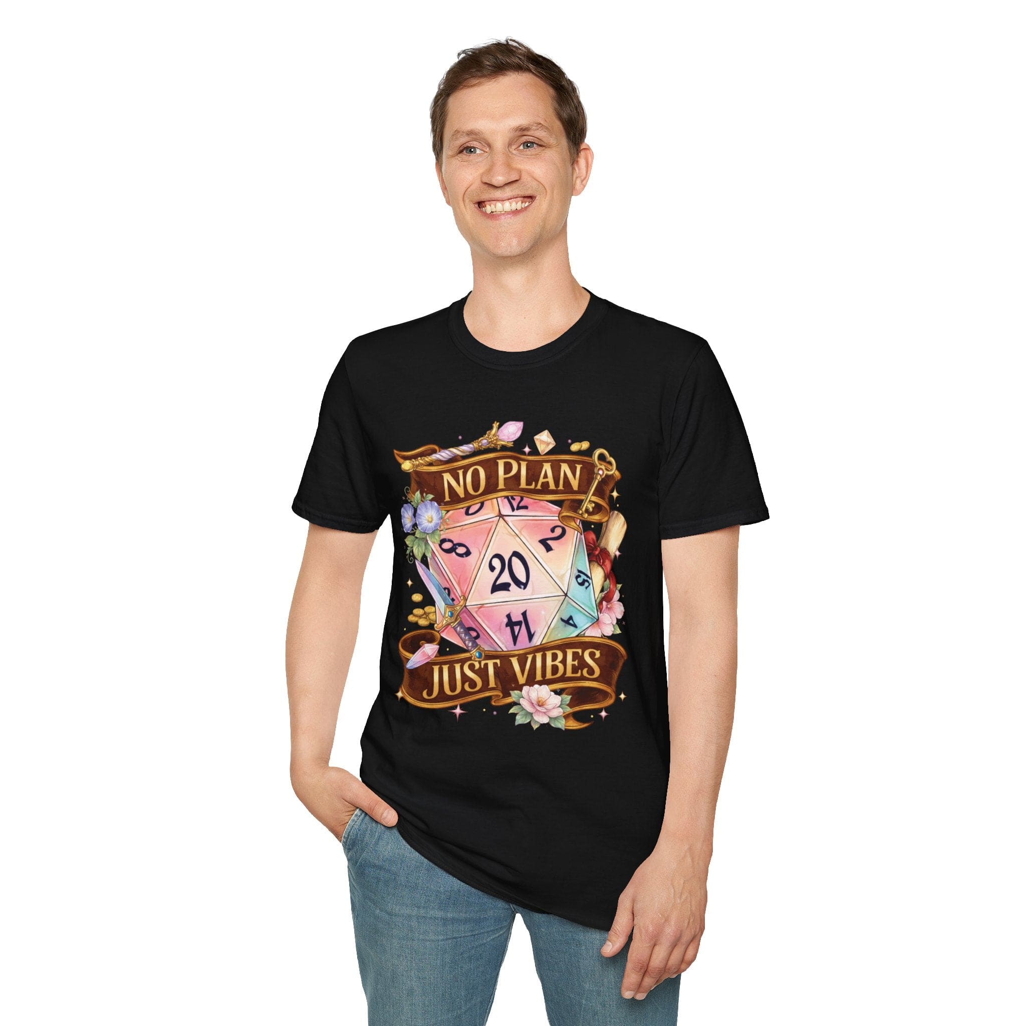 D&D Shirt No Plan Just Vibes - Aaria Tees Aaria Tees