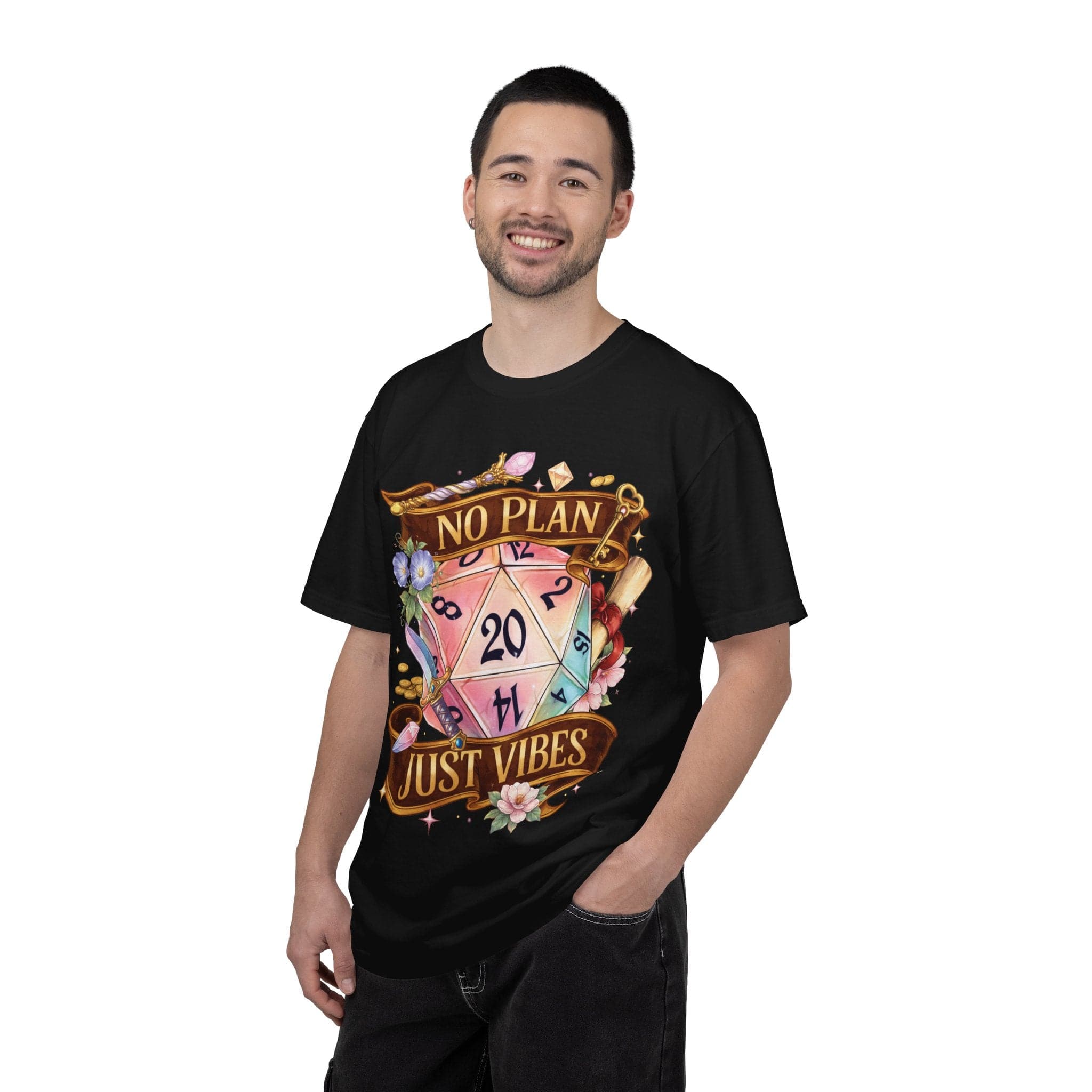D&D Shirt No Plan Just Vibes - Comfort Colors - Aaria Tees Aaria Tees