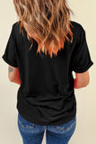 Boot Graphic Round Neck Short Sleeve T-Shirt Aaria Tees