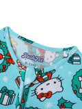 PoshTOT Sanrio Hello Kitty Wreath Bamboo Baby Convertible Zippy Romper - Aaria Tees Aaria Tees