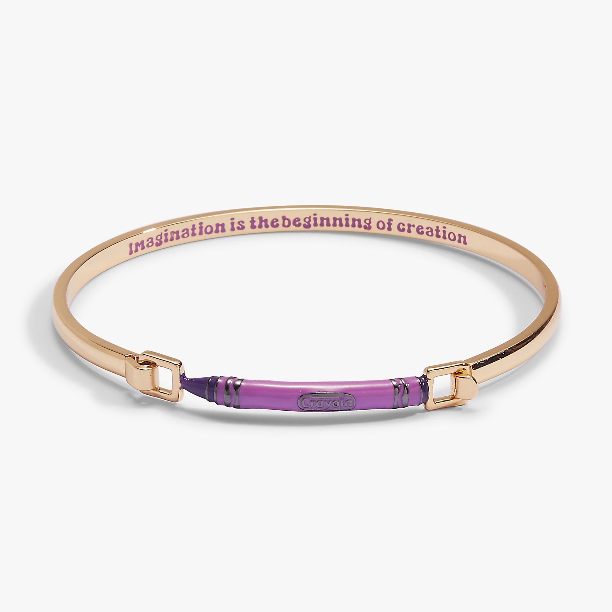 Crayola Royal Purple Crayon Tension Bangle - Aaria Tees Aaria Tees