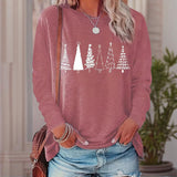 Women’s Christmas Shirt | Cute Christmas Tree Graphic Tee Aaria Tees