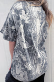 Gray Woodland Camouflage LOVE LIKE JESUS Plus Size T Shirt Aaria Tees
