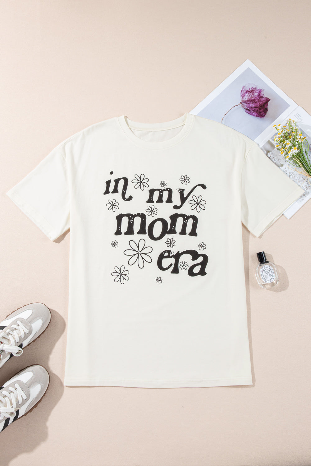 Jet Stream In My mom Era Graphic Loose Casual Tee - Aaria Tees Aaria Tees