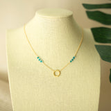 Aquamarine Solara Necklace Aaria Tees