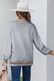Light Grey See You Cowboy Embroidered Western Graphic Sweater Aaria Tees