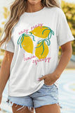 White Easy Peasy Lemon Squeezy Graphic Tee - Aaria Tees Aaria Tees