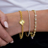 Rosalie Clover Chain Bracelet Aaria Tees