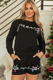 Torisora Graphic Pullover and Shorts - Aaria Tees Aaria Tees