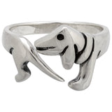 Dachshund Sterling Wrap Ring - Aaria Tees Aaria Tees