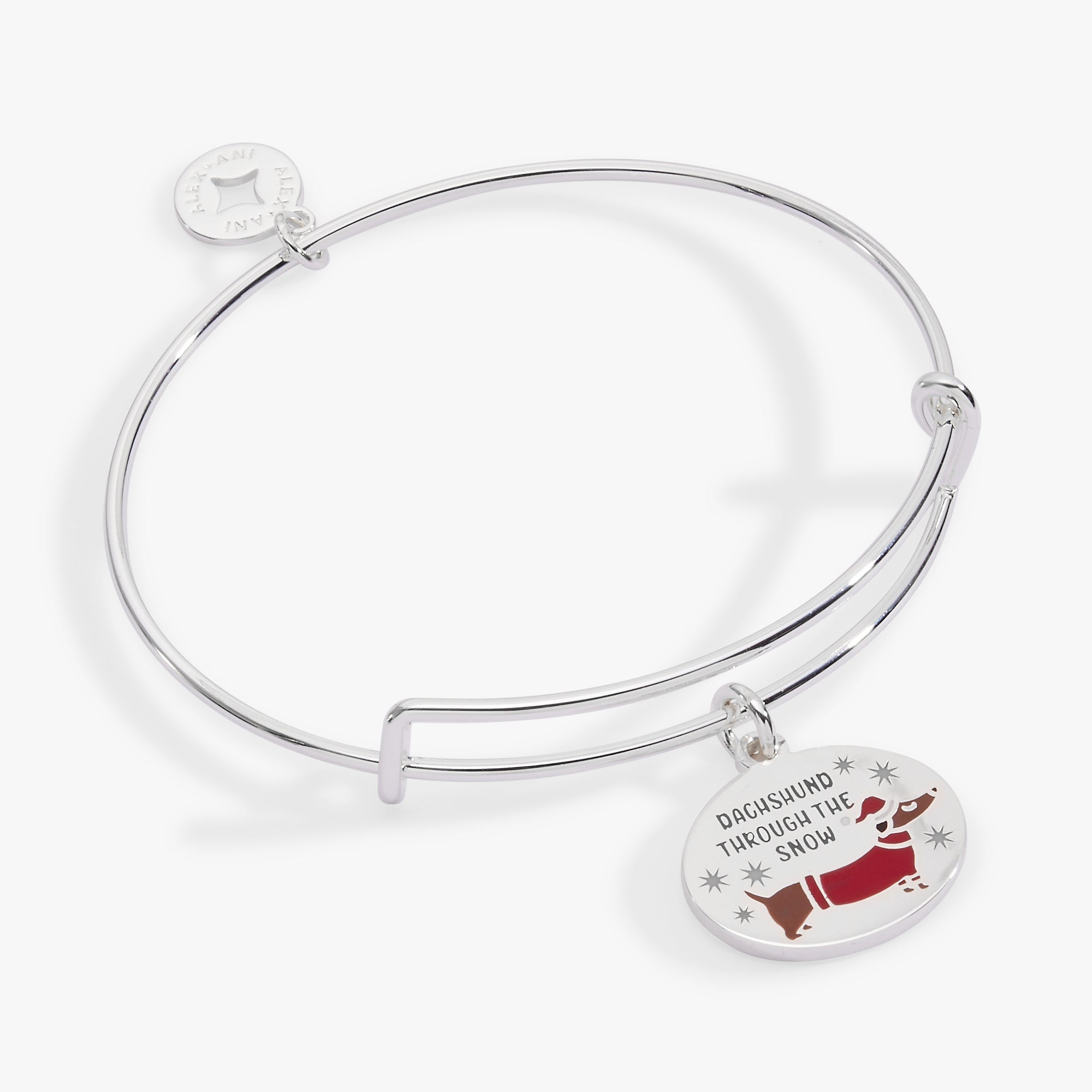'Dachshund Through The Snow' Dog Charm Bangle - Aaria Tees Aaria Tees