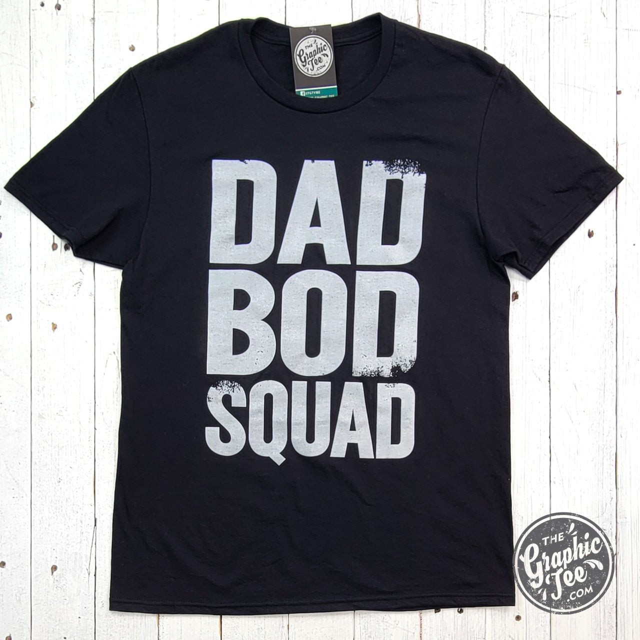 Dad Bod Squad Black Ink Short Sleeve Tee - Aaria Tees Aaria Tees