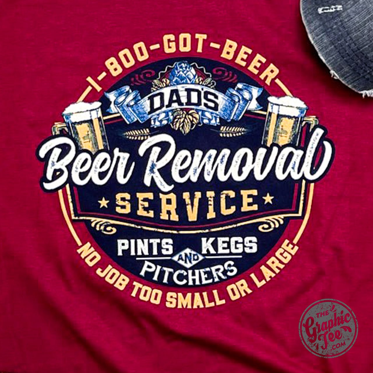 Dad's Beer Removal Service Short Sleeve Tee - Aaria Tees Aaria Tees