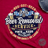 Dad's Beer Removal Service Short Sleeve Tee - Aaria Tees Aaria Tees