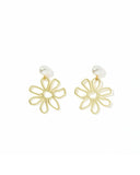 Daisy Statement Earrings - Pearl - Aaria Tees Aaria Tees