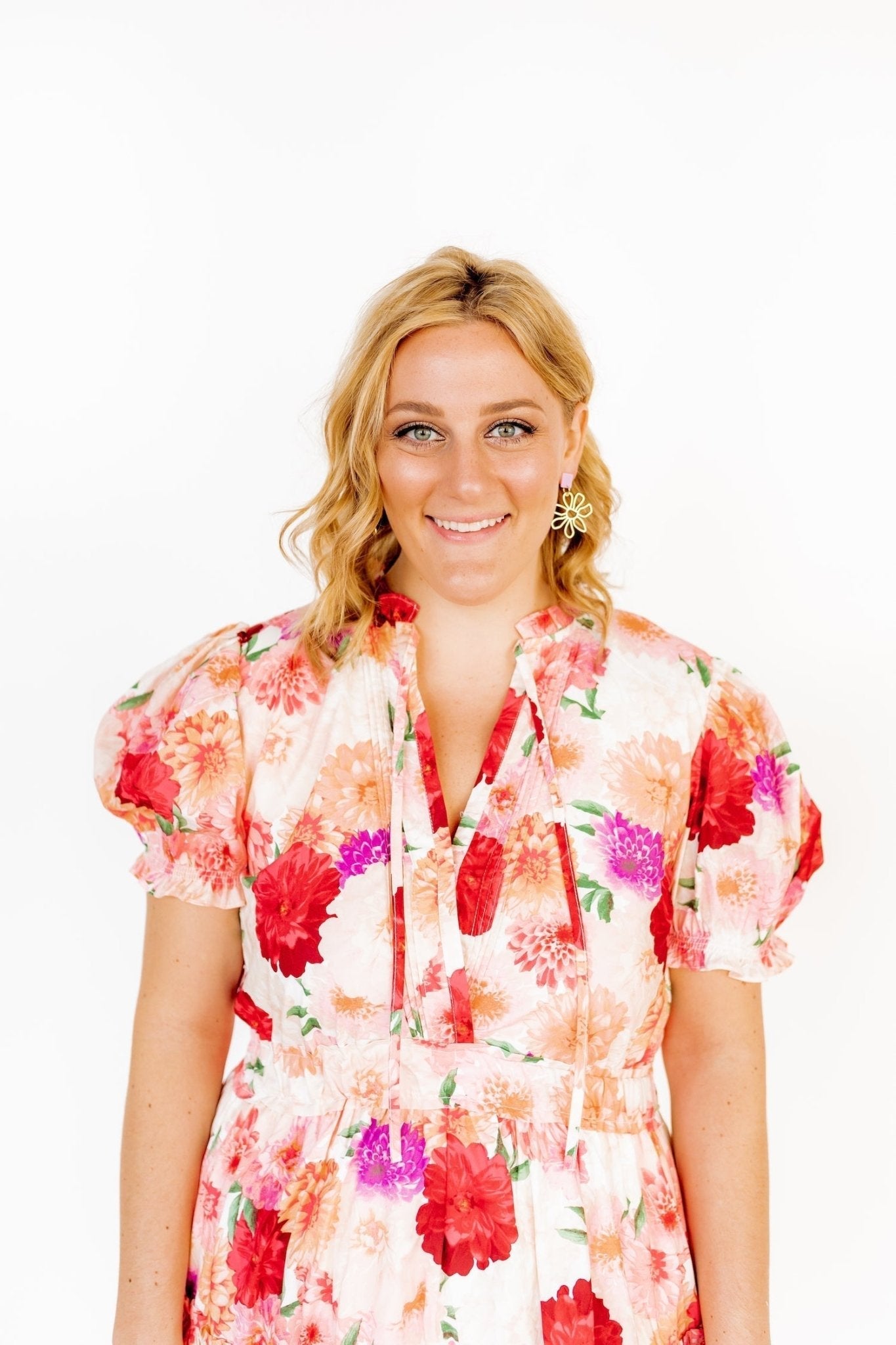 Daisy Statement Earrings - Purple - Aaria Tees Aaria Tees