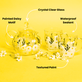 Painted Daisy Tea Pot Aaria Tees
