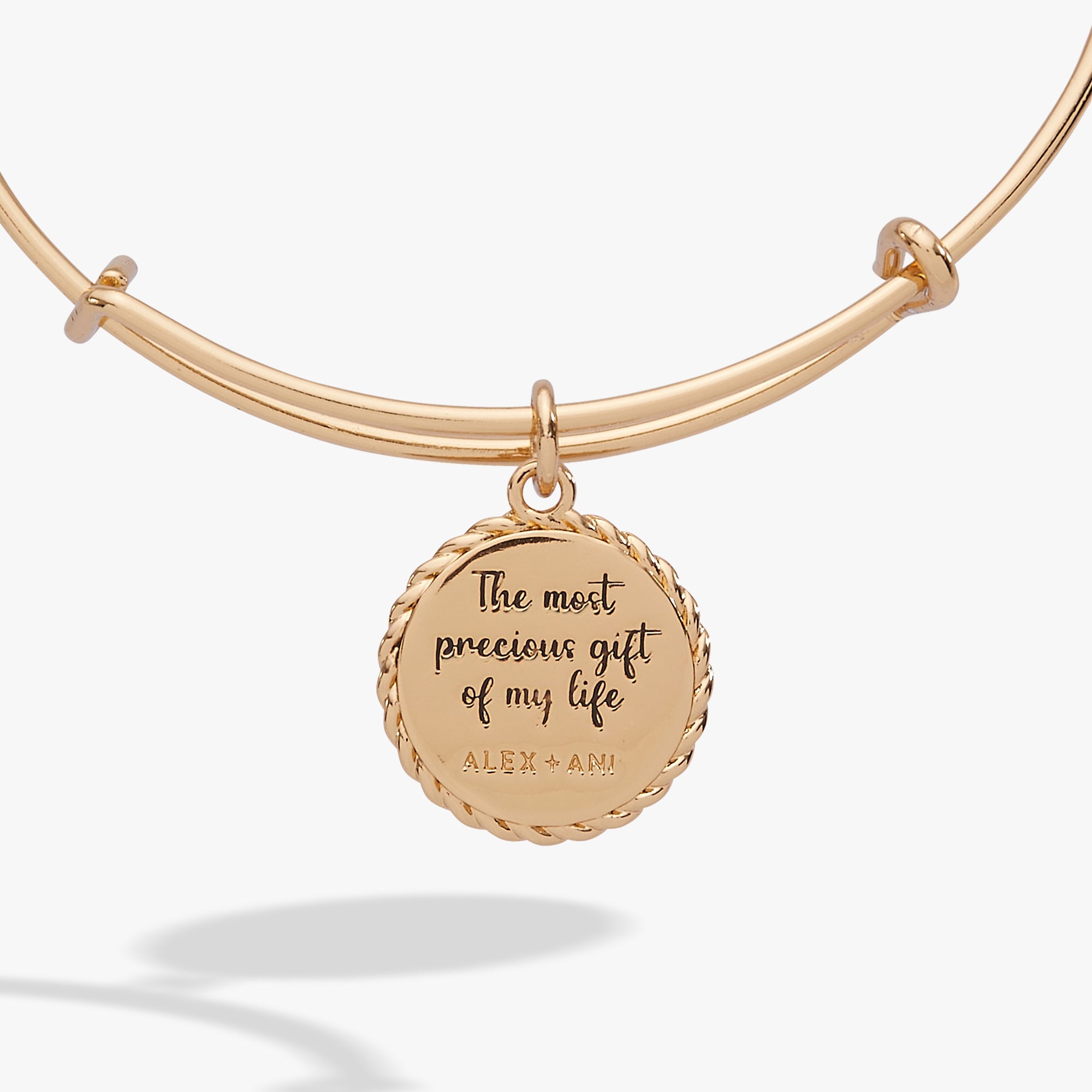 Daughter 'The Most Precious Gift Of My Life' Charm Bangle - Aaria Tees Aaria Tees