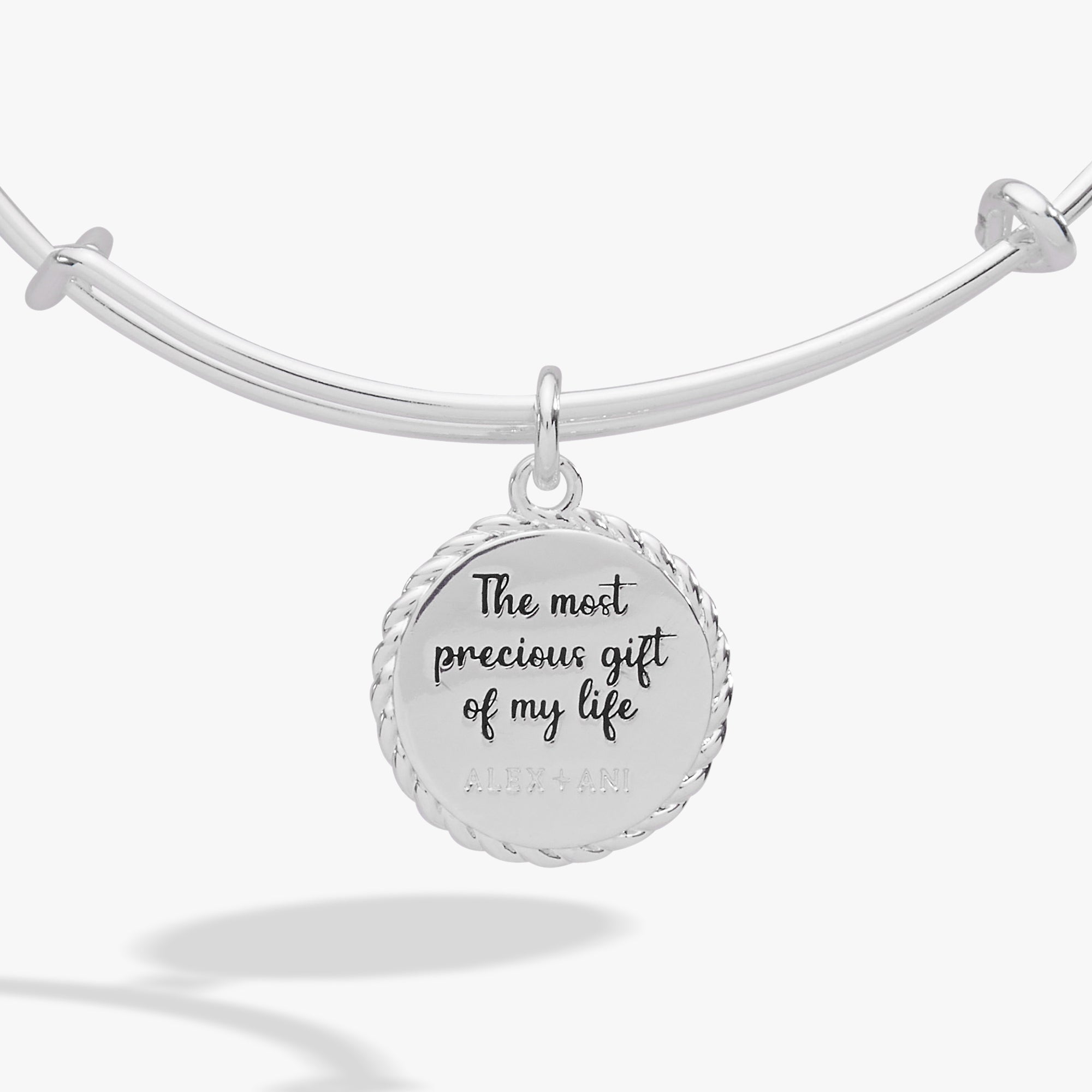 Daughter 'The Most Precious Gift Of My Life' Charm Bangle - Aaria Tees Aaria Tees