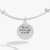 Daughter 'The Most Precious Gift Of My Life' Charm Bangle - Aaria Tees Aaria Tees