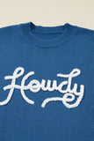 Emiyra Embroidered Graphic Western Sweater - Aaria Tees Aaria Tees