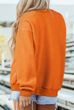 Carrot Spooky Ghost/ BOO Reversible Print Mock Neck Casual Pullover Sweatshirt Aaria Tees