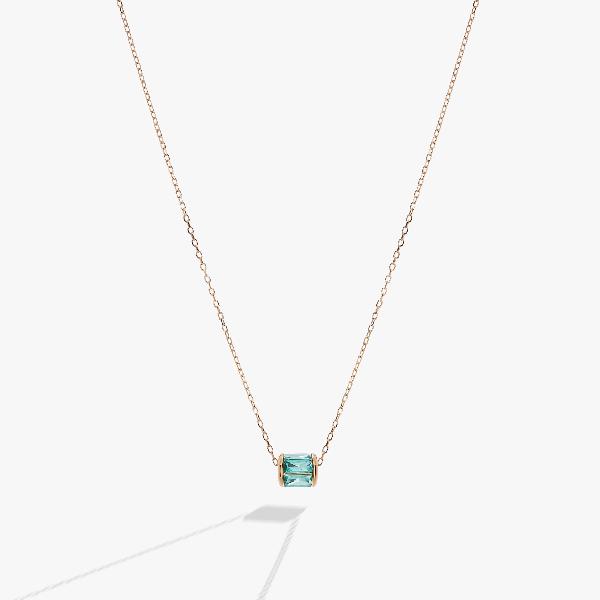 December Birthstone Precious Pendant Necklace - Aaria Tees Aaria Tees