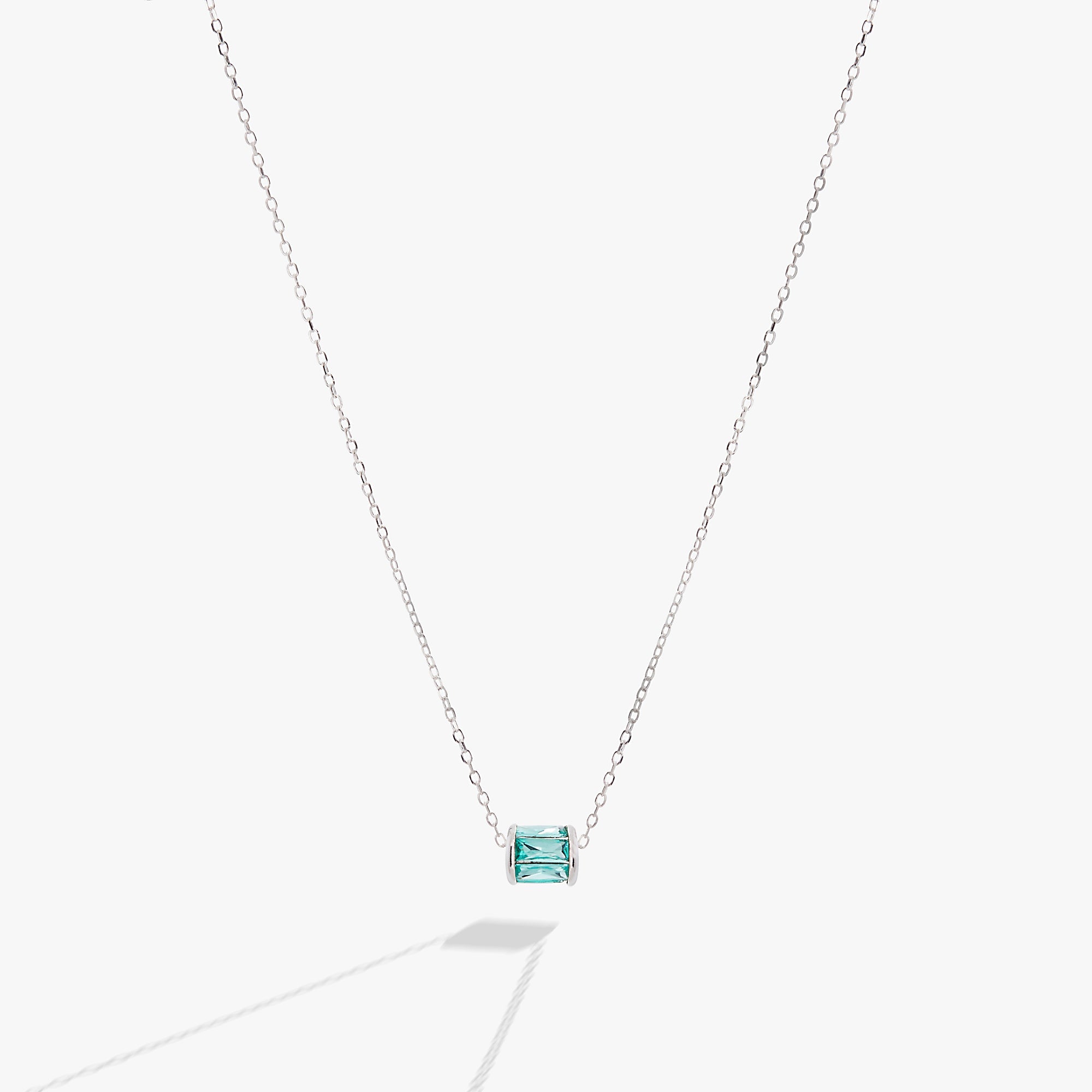 December Birthstone Precious Pendant Necklace - Aaria Tees Aaria Tees