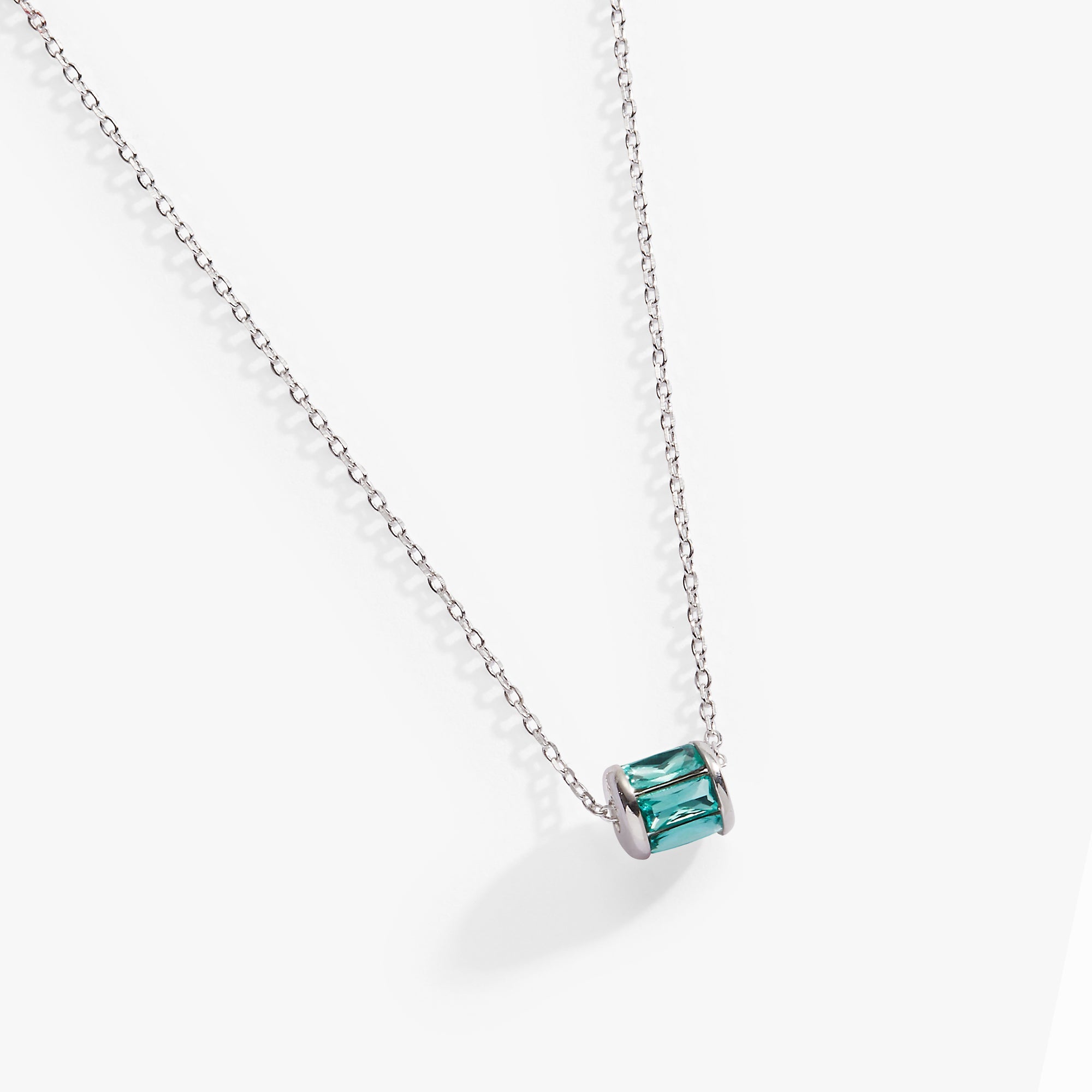 December Birthstone Precious Pendant Necklace - Aaria Tees Aaria Tees