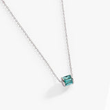 December Birthstone Precious Pendant Necklace - Aaria Tees Aaria Tees